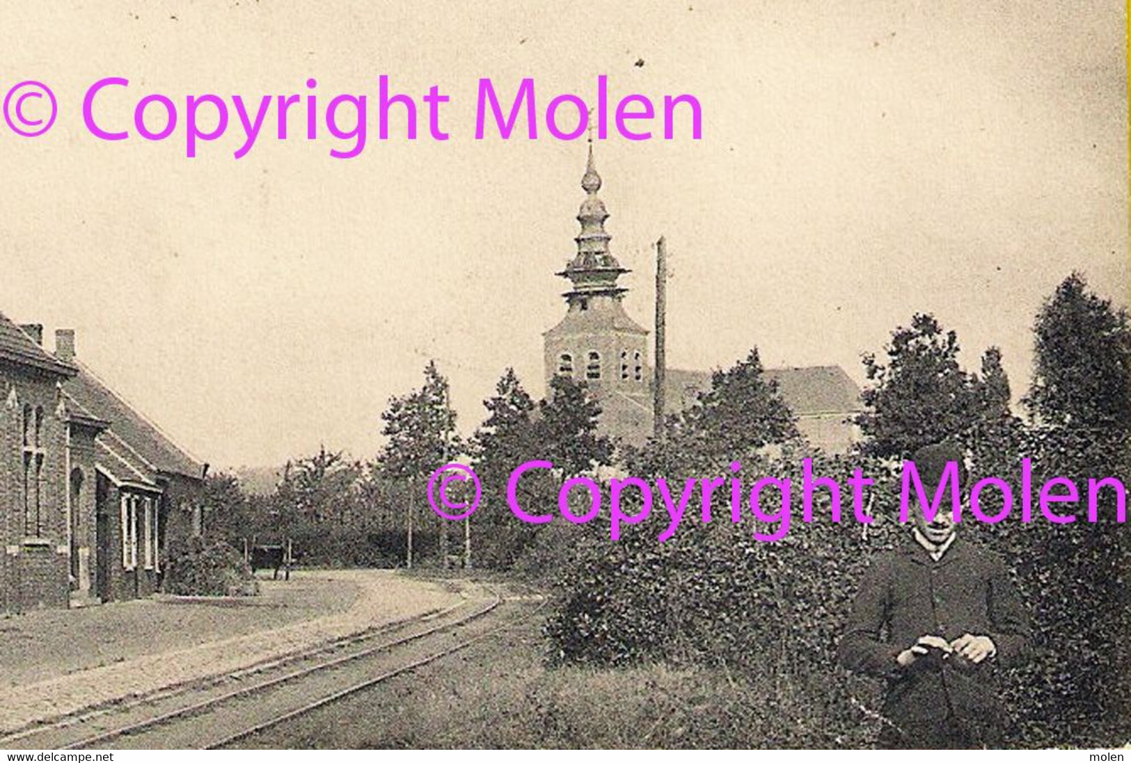 PATRONAAT MEERHOUT In 1909 School Zusters Van Het Heilig Graf Uitg Th Cools GILDENHUIS Spoorweg Tram-halte Tramway 4212 - Meerhout