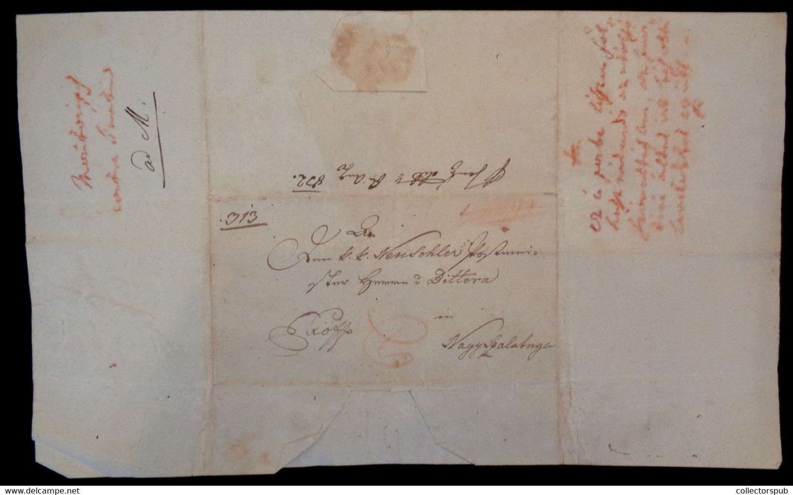 POZSONY 1832. Érdekes Postaszolgálati Ex Offo Levél Nagyszalatnára Küldve, A Postamesternek - ...-1867 Voorfilatelie