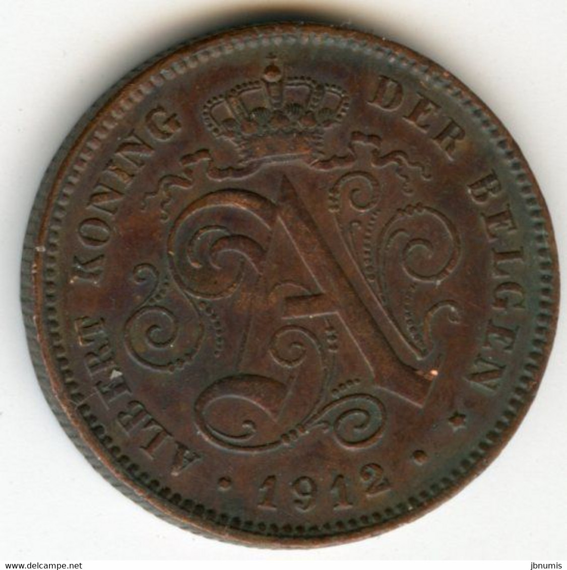 Belgique Belgium 2 Centimes 1912 Flamand KM 65 - 2 Cents