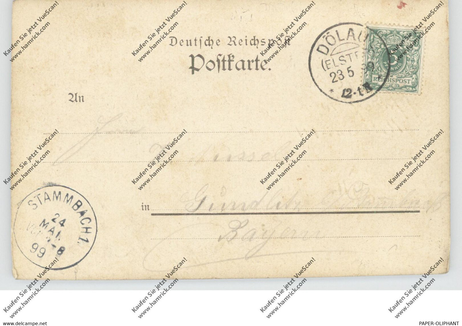 0-9932 BAD BRAMBACH - HOHENDORF, Lithographie 1899, Gasthof, Kirche - Bad Brambach