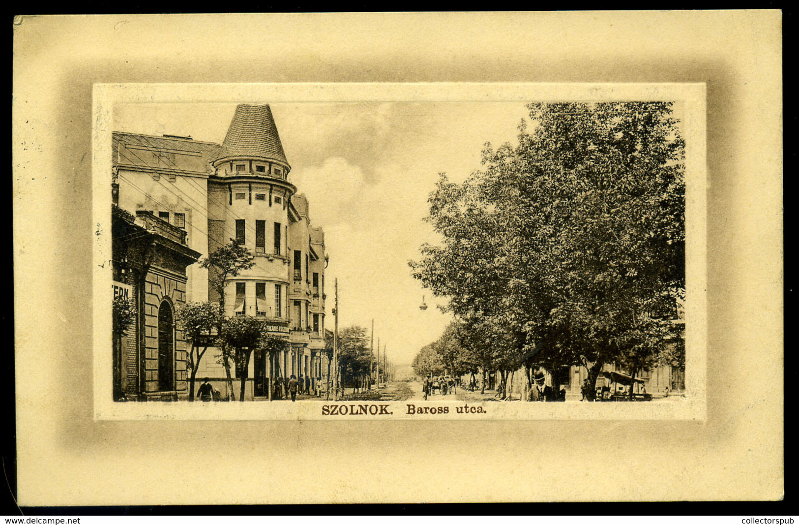 SZOLNOK 1909. Baross Utca , Régi Képeslap - Hungary