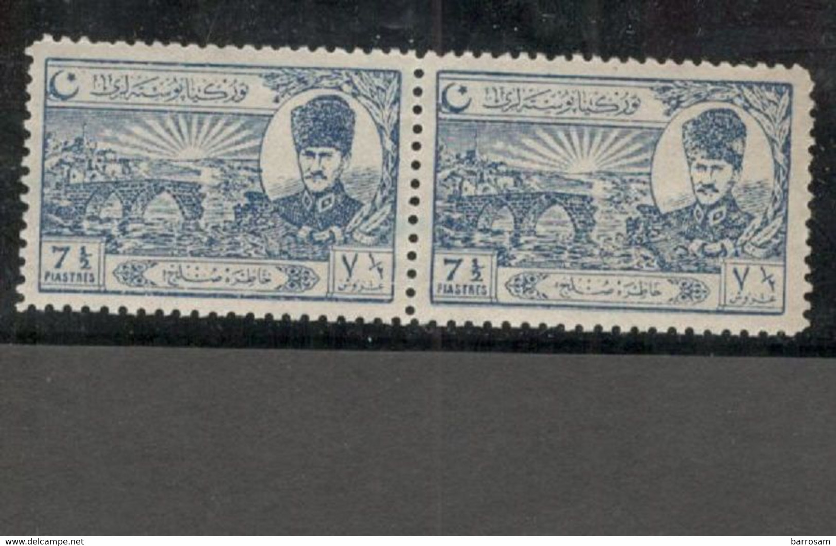 TURKEY 1924:Michel 803mnh** Pair Cat.Value80€($97)tu - Unused Stamps