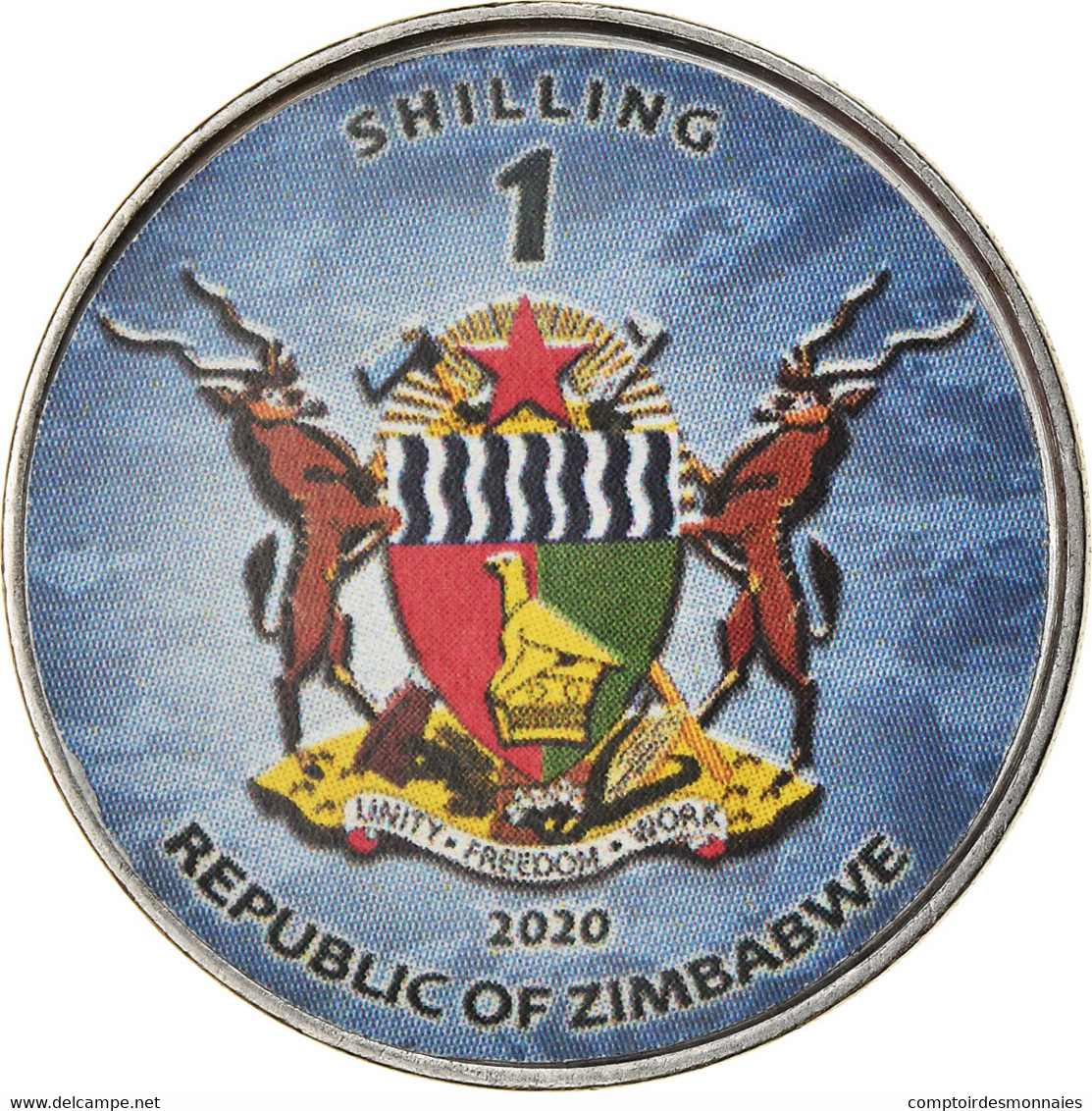 Monnaie, Zimbabwe, Shilling, 2020, Sous-marins - HMS Astute, SPL, Nickel Plated - Simbabwe