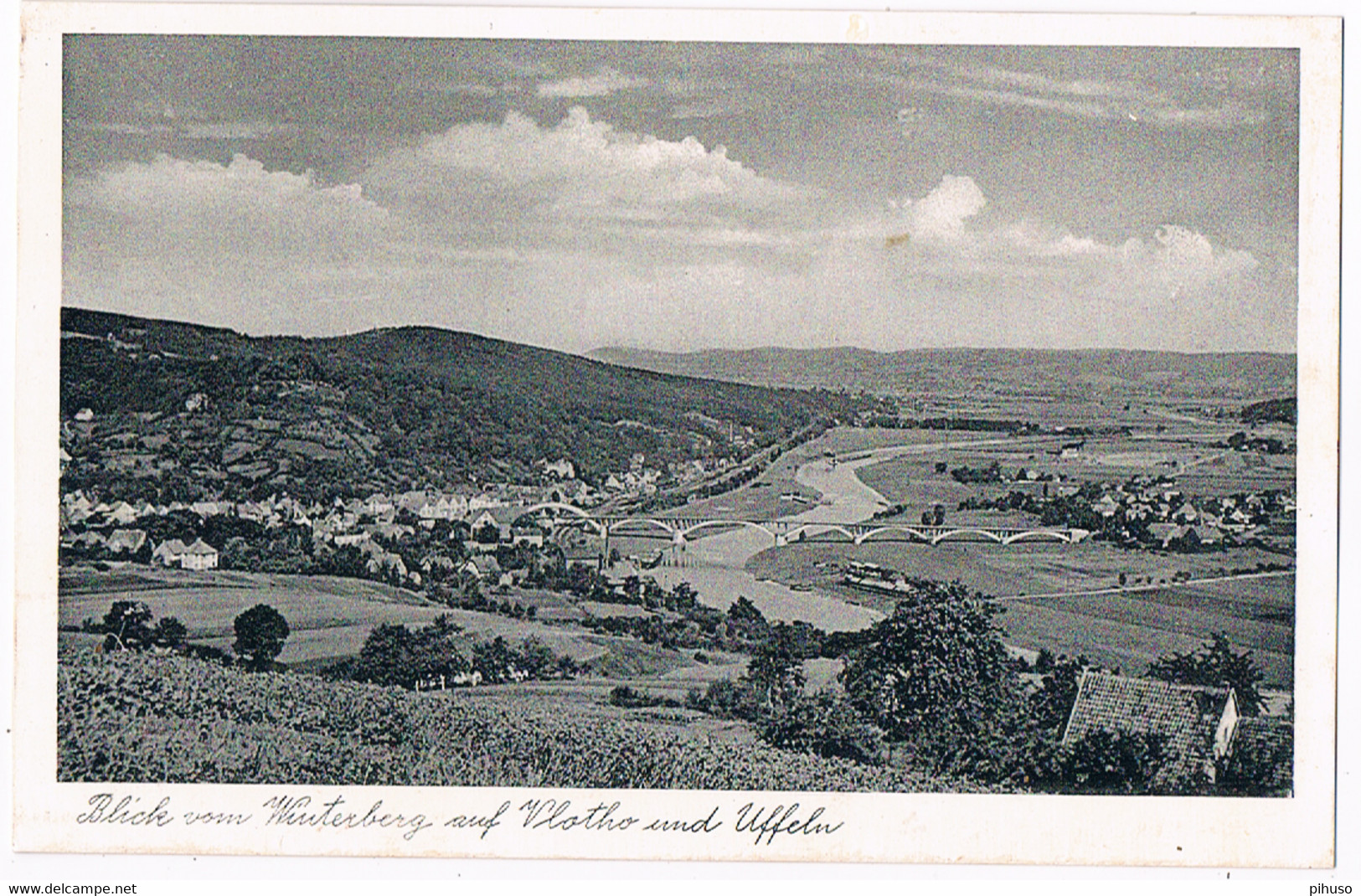 D-11776   VLOTHO A.d.WESER : Blick Vom Winterberg Auf Vlotho Und Uffeln - Vlotho
