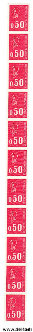 ROULETTE De 11 TIMBRES N° 1664 0.50 Fr - Roulettes