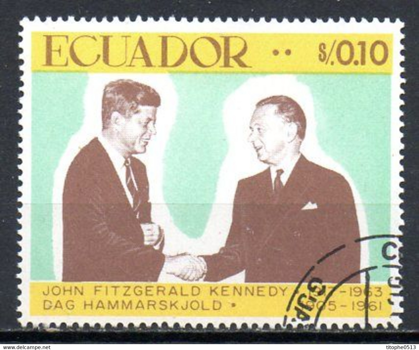 EQUATEUR. N°785 Oblitéré De 1967. Dag Hammarskjöld. - Dag Hammarskjöld