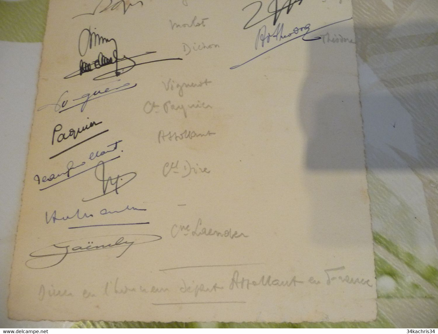 Menu 1939 Aviaition Capitaine Pelletier De Chambure Nombreux Autographes Avaiteurs - Menükarten