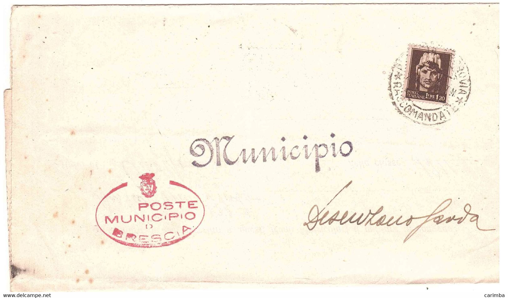 £1,20 MUNICIPIO DI BRESCIA - Other & Unclassified