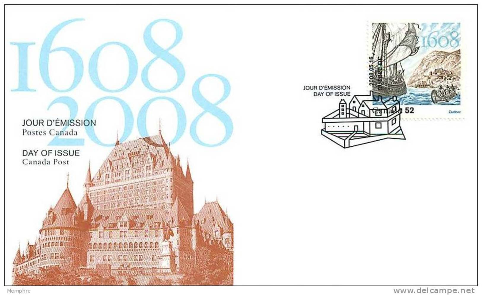 2008  400th Ann. Founding Of Quebec City  Sc 2269 - 2001-2010