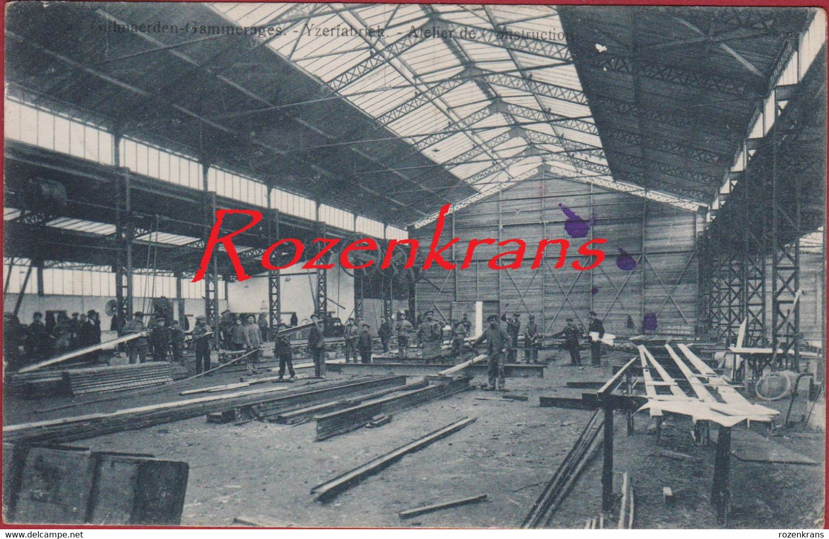 Galmaerden Galmaarden Gammerages" Yzerfabriek - Atelier De Construction Usine Ijzerfabriek 1918 Deutsches Reich Belgien - Galmaarden