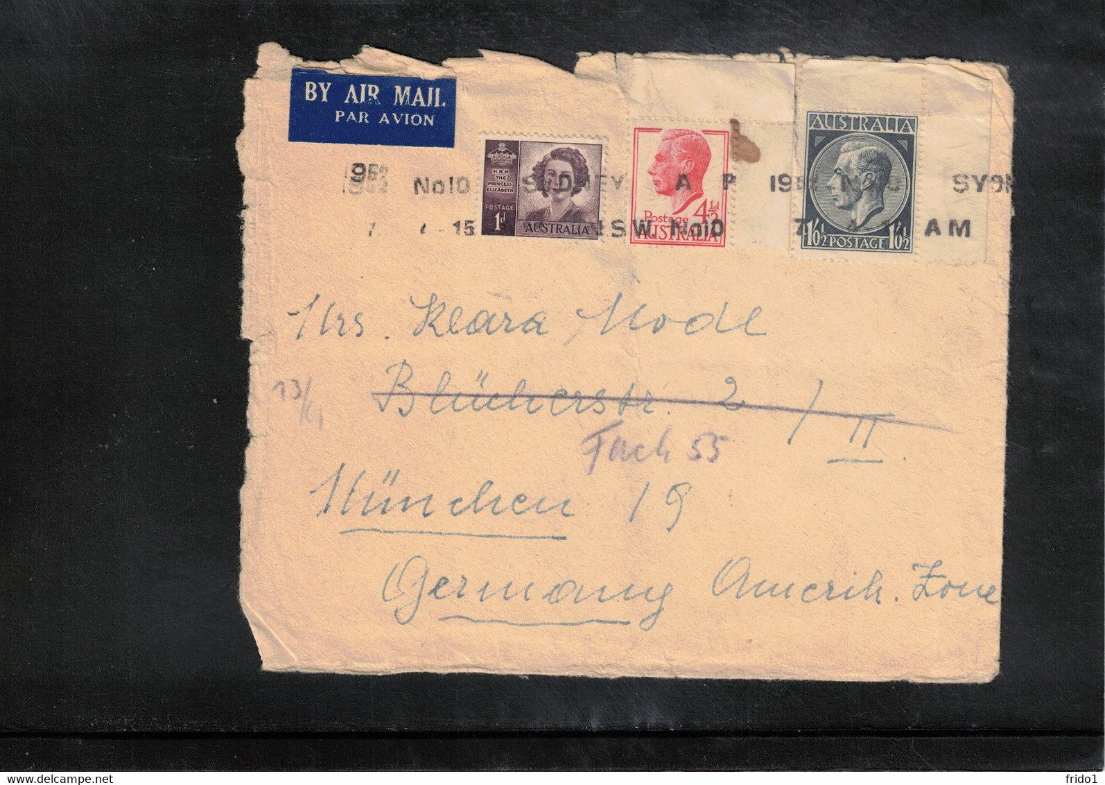 Australia 1952 Interesting Airmail Letter - Otros & Sin Clasificación