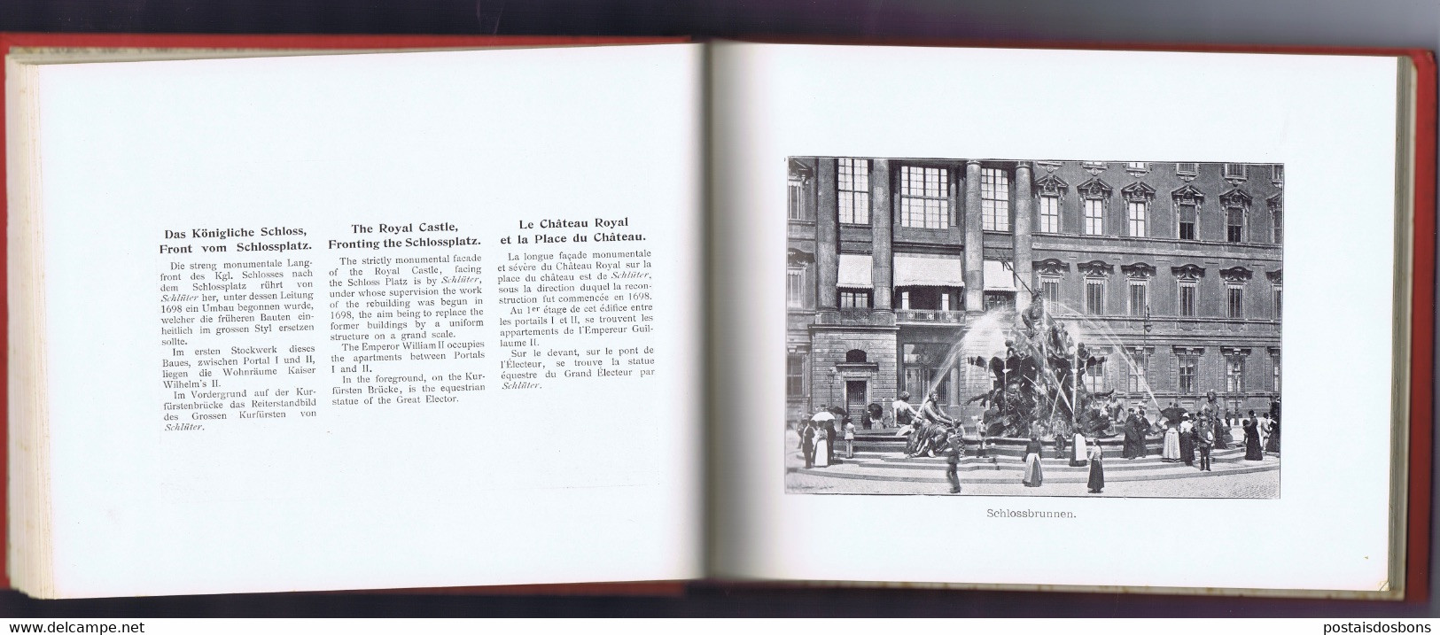 Cx18) Photobook Guide Souvenir 1899 BERLIN ERINNERUNG AN BERLIN DARGEBOTEN VOM GEOGRAPHISCHEN INSTITUT WHILELM GREVE - Berlijn & Potsdam