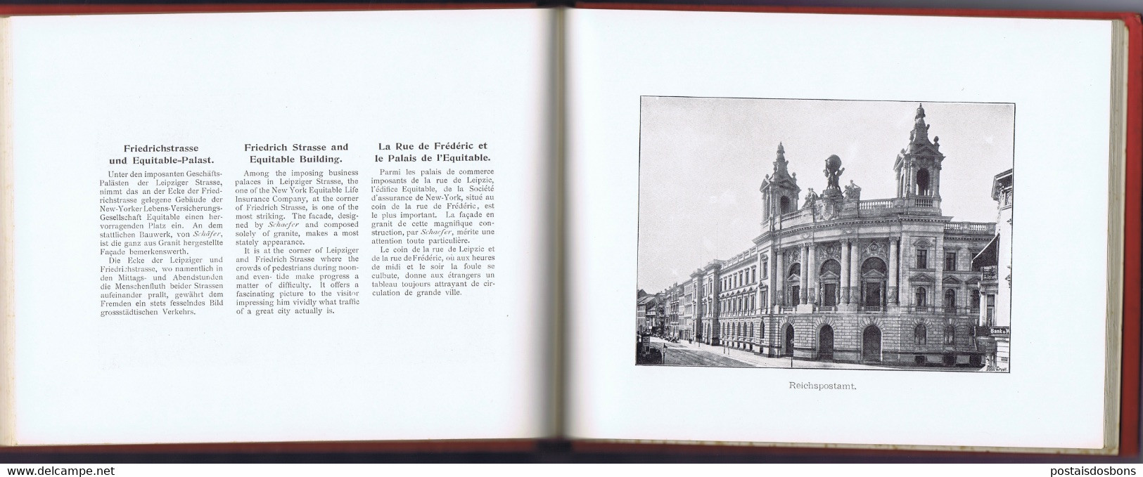 Cx18) Photobook Guide Souvenir 1899 BERLIN ERINNERUNG AN BERLIN DARGEBOTEN VOM GEOGRAPHISCHEN INSTITUT WHILELM GREVE - Berlin & Potsdam