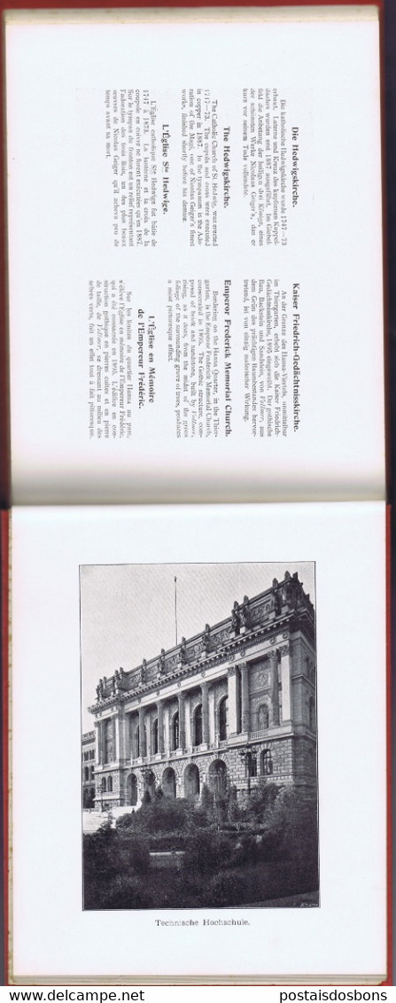 Cx18) photobook guide souvenir 1899 BERLIN ERINNERUNG AN BERLIN DARGEBOTEN VOM GEOGRAPHISCHEN INSTITUT WHILELM GREVE