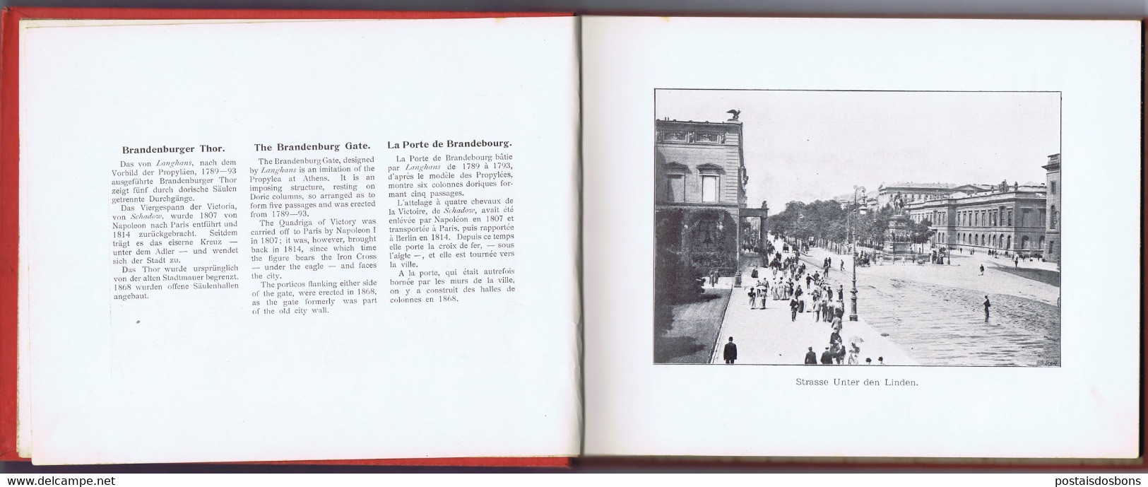 Cx18) photobook guide souvenir 1899 BERLIN ERINNERUNG AN BERLIN DARGEBOTEN VOM GEOGRAPHISCHEN INSTITUT WHILELM GREVE