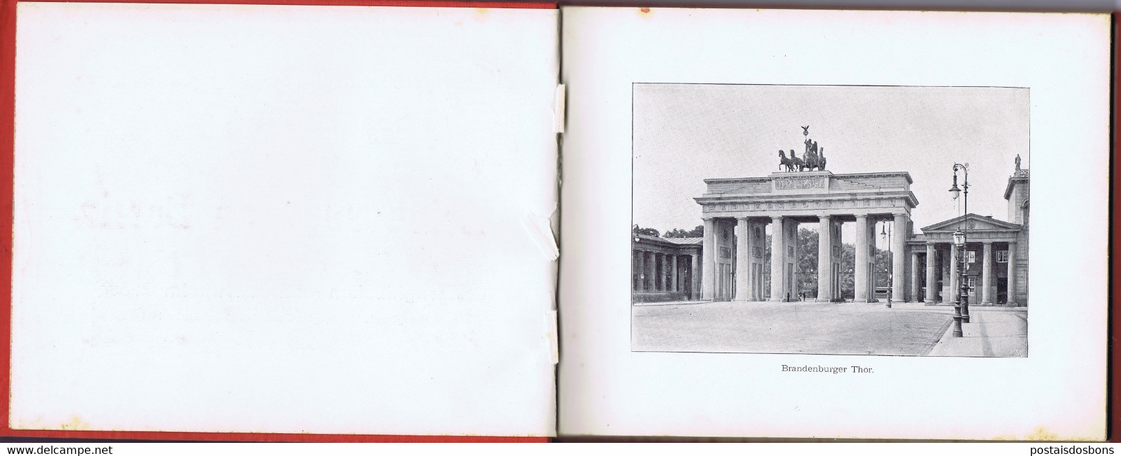 Cx18) photobook guide souvenir 1899 BERLIN ERINNERUNG AN BERLIN DARGEBOTEN VOM GEOGRAPHISCHEN INSTITUT WHILELM GREVE