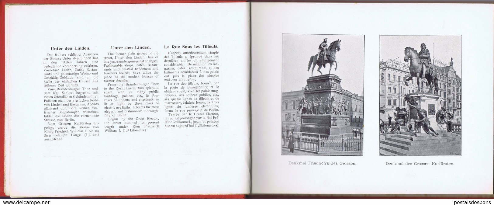 Cx18) photobook guide souvenir 1899 BERLIN ERINNERUNG AN BERLIN DARGEBOTEN VOM GEOGRAPHISCHEN INSTITUT WHILELM GREVE