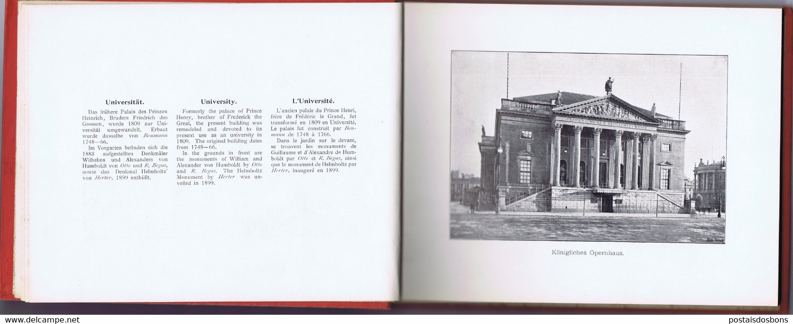 Cx18) photobook guide souvenir 1899 BERLIN ERINNERUNG AN BERLIN DARGEBOTEN VOM GEOGRAPHISCHEN INSTITUT WHILELM GREVE