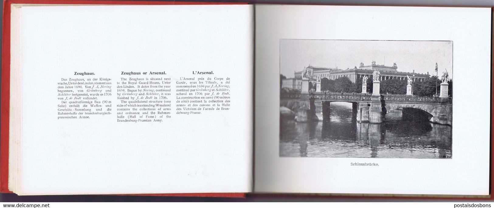 Cx18) photobook guide souvenir 1899 BERLIN ERINNERUNG AN BERLIN DARGEBOTEN VOM GEOGRAPHISCHEN INSTITUT WHILELM GREVE