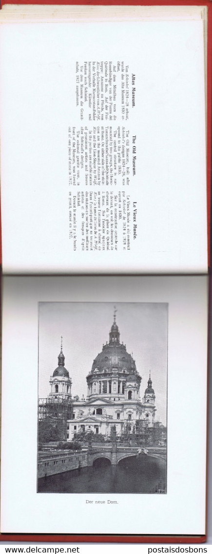 Cx18) photobook guide souvenir 1899 BERLIN ERINNERUNG AN BERLIN DARGEBOTEN VOM GEOGRAPHISCHEN INSTITUT WHILELM GREVE