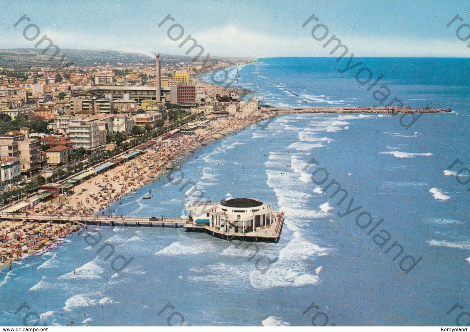 CARTOLINA    SENIGALLIA,ANCONA, MARCHE, VACANZE ,IL PORTO, SOLE,MARE,SOLE,ESTATE, BARCHE A VELA,SPIAGGIA, VIAGGIATA 1974 - Ancona