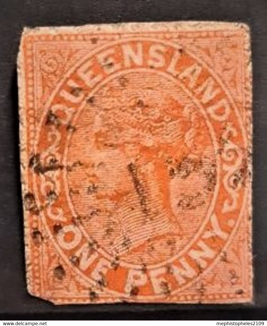 QUEENSLAND 1895 - Canceled - Sc# 102 Or 104? - Ruin! - Usati