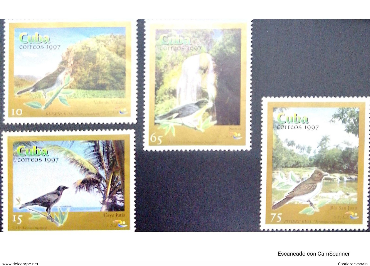 O) 1997, CUBA - CARIBBEAN,  BIRDS. LANDSCAPE, TOURISM, MYADESTES VIÑALES VALLEY, CORVUS JUTIA KEY, DENDROICA SOROA FALLS - Other & Unclassified