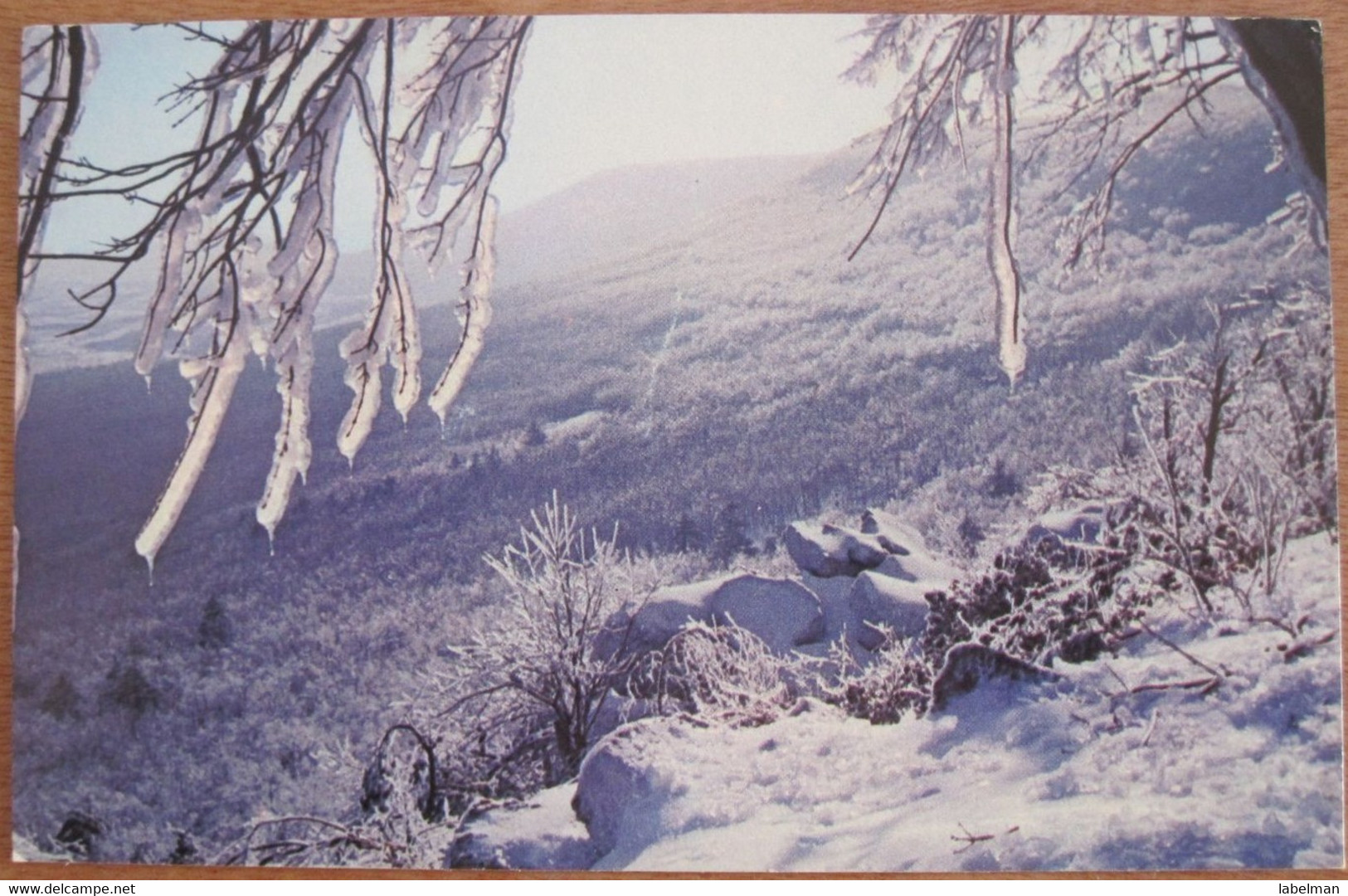 HAWK MOUNTAIN SANCTUARY WINTER SNOW CARD USA UNITED STATES POST ANSICHTSKARTE CARTOLINA POSTCARD PC STAMP - Sedona