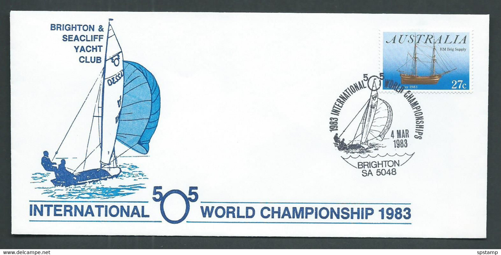 Australia 1983 Brighton Seacliff Yacht Championship Special Cover , Brighton Cds - Otros & Sin Clasificación