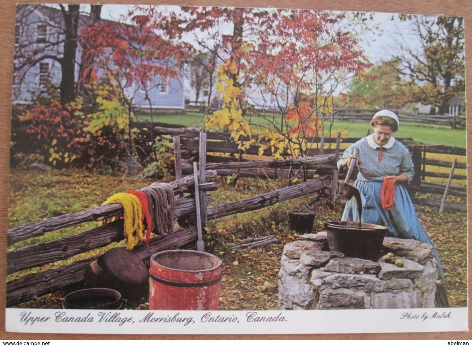 HOMESPUN WOOL VILLAGE MORRISBURG PARK ONTARIO ST LAWRENCE CANADA CARD POST ANSICHTSKARTE CARTOLINA POSTCARD PC STAMP - Churchill