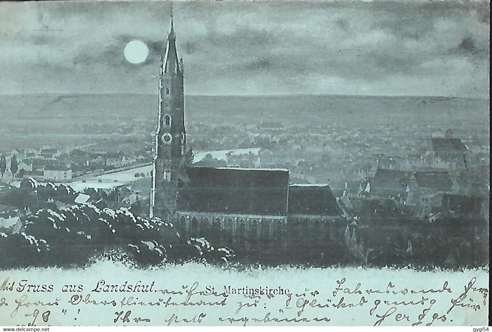Gruss Aus Landsshut Martinskirche AK 1897 - Wertheim