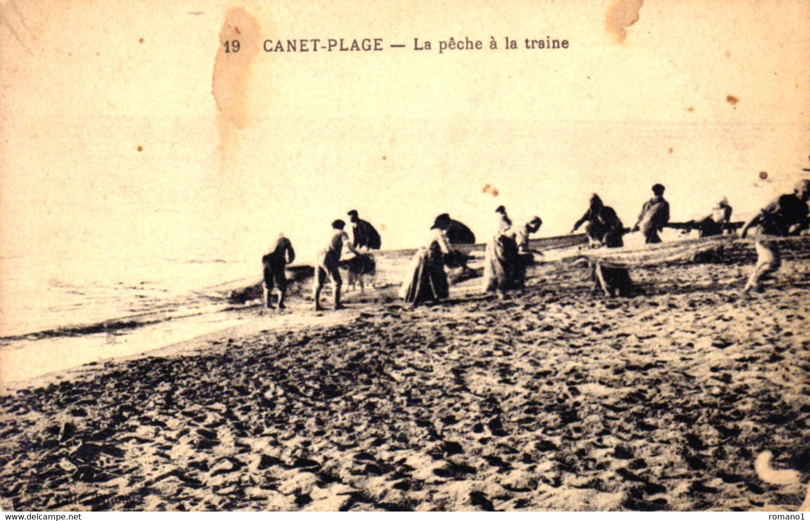 66)  CANET   PLAGE     -  La  Pêche   à La   Traine - Canet En Roussillon