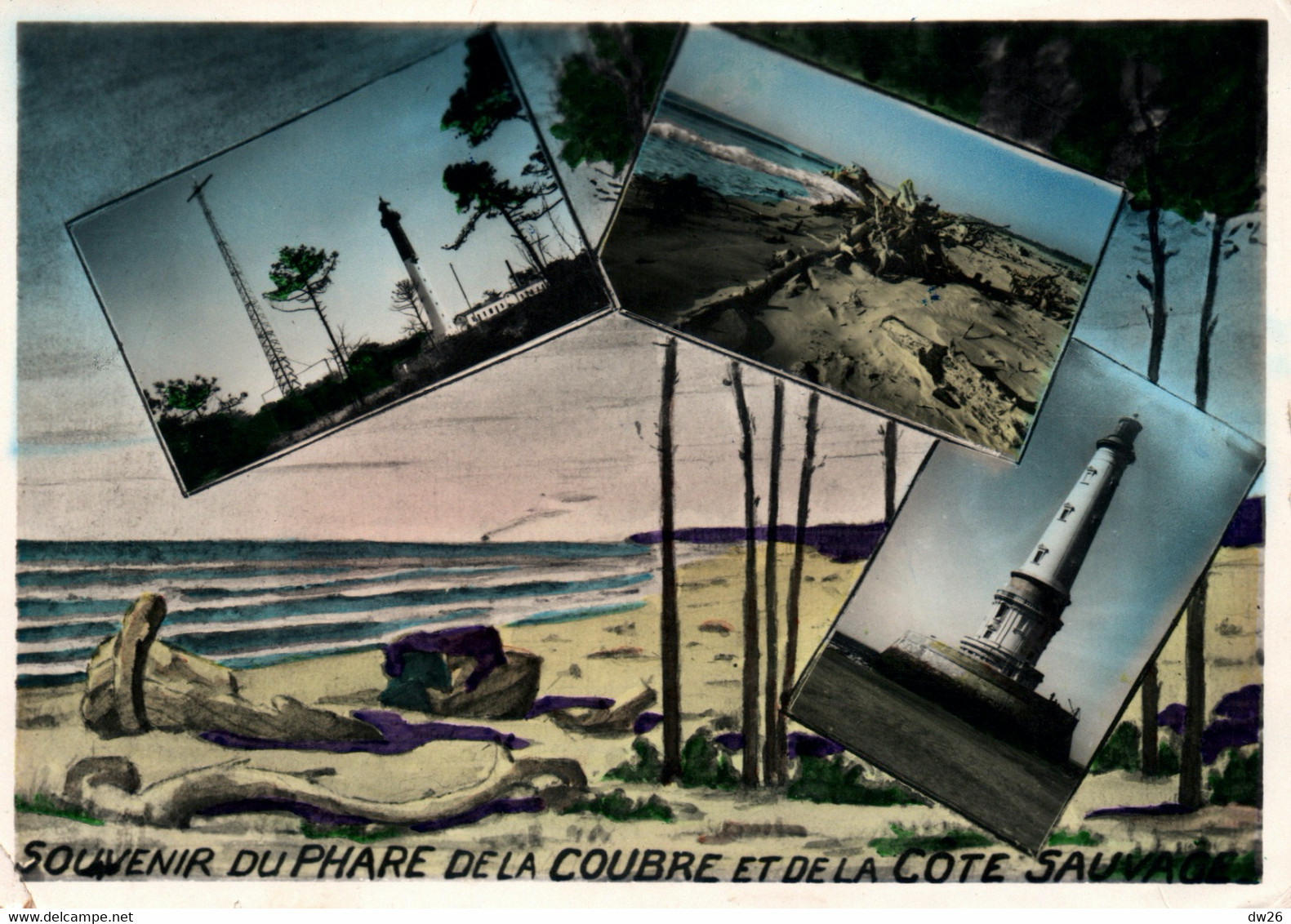 Souvenir Du Phare De La Coubre Et De La Côte Sauvage (Charente Maritime) Multivues - Editions La Cigogne - Vuurtorens