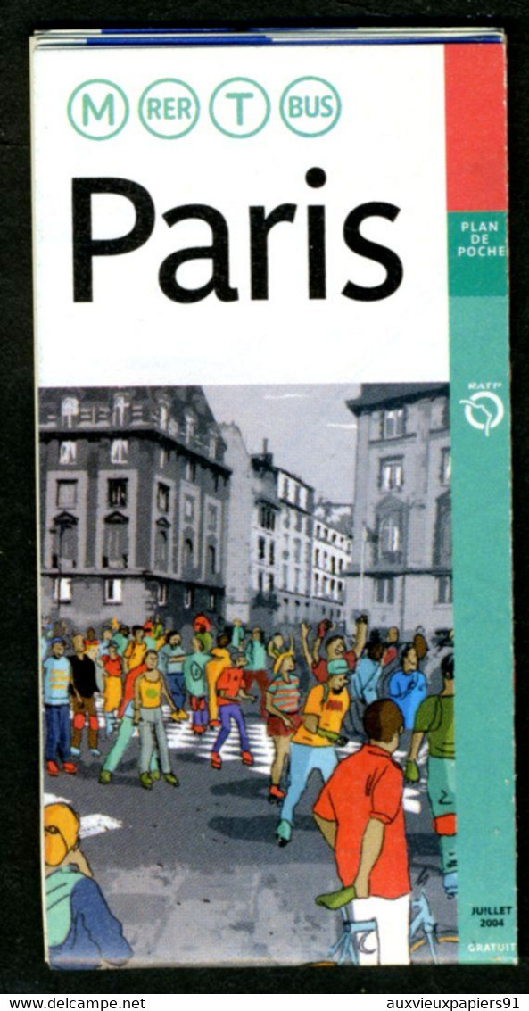 Métro Paris - Paris (format Poche) - Complet - Juillet 2004 - Europe