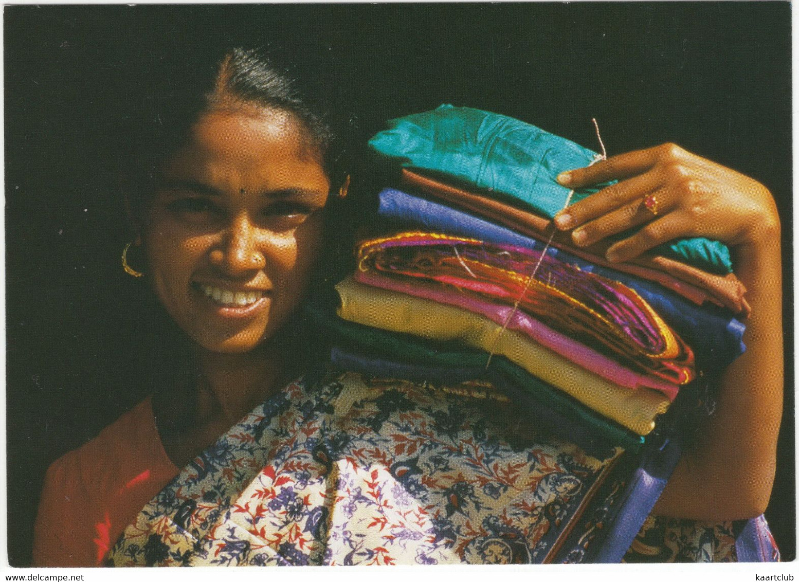 Bangladesh - Young Womean With Silk Fabrics - (St. Doen, Amsterdam) - Bangladesch