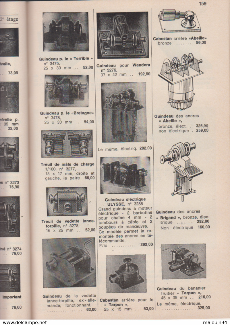 CATALOGUE STAB PARIS - Maquettes de bateaux - année 1985 environ