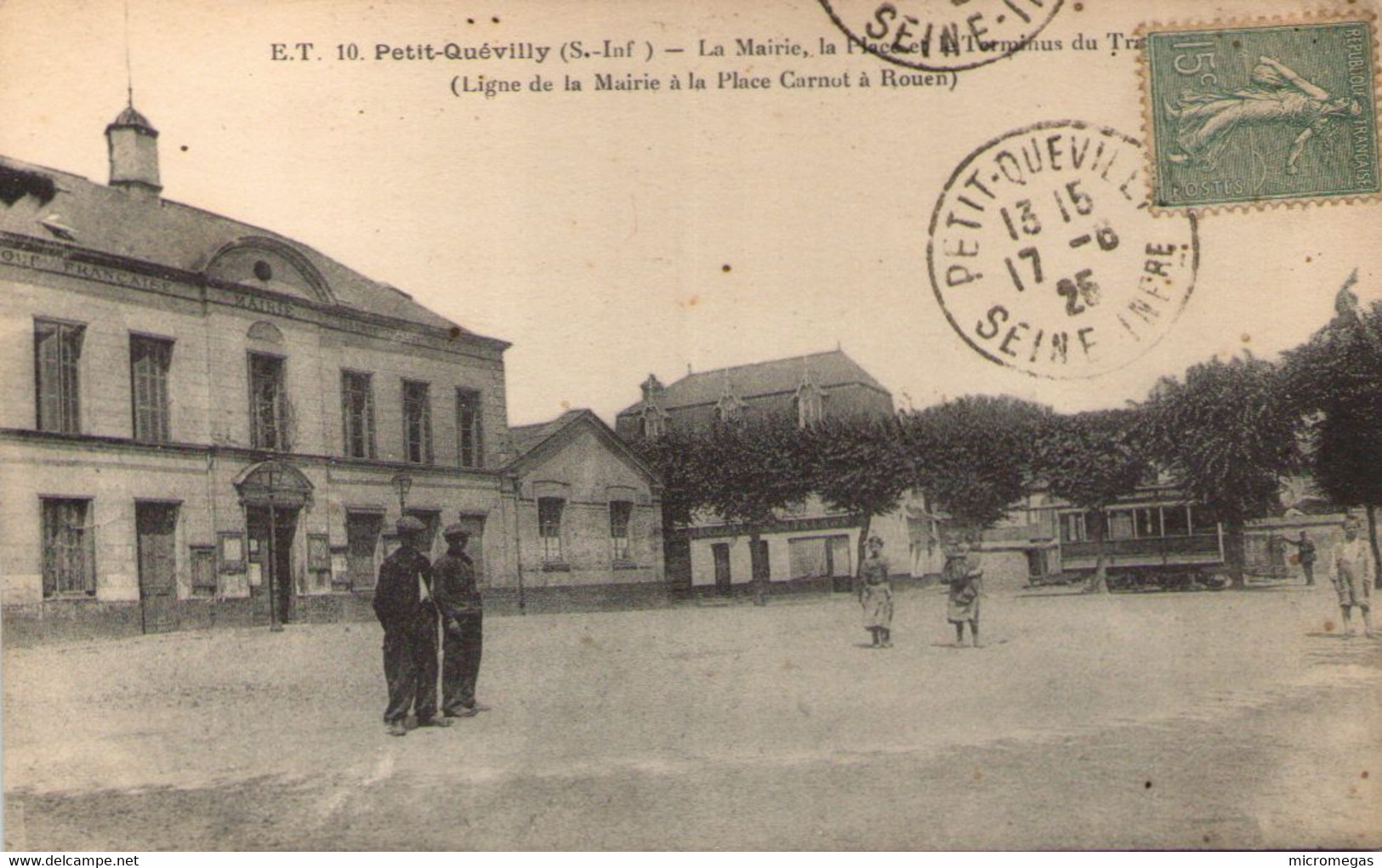 76 - PETIT-QUEVILLY - La Mairie, La Place Et Le Terminus Du Tramway - Le Petit-Quevilly