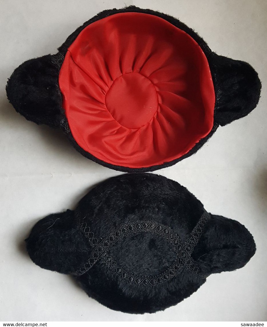 DEGUISEMENT - TAUROMACHIE - MONTERA - CHAPEAU DE TORERO - FANTAISIE - TAILLE ADULTE 52/53 - VELOUR ET BRODERIE - Théâtre & Déguisements