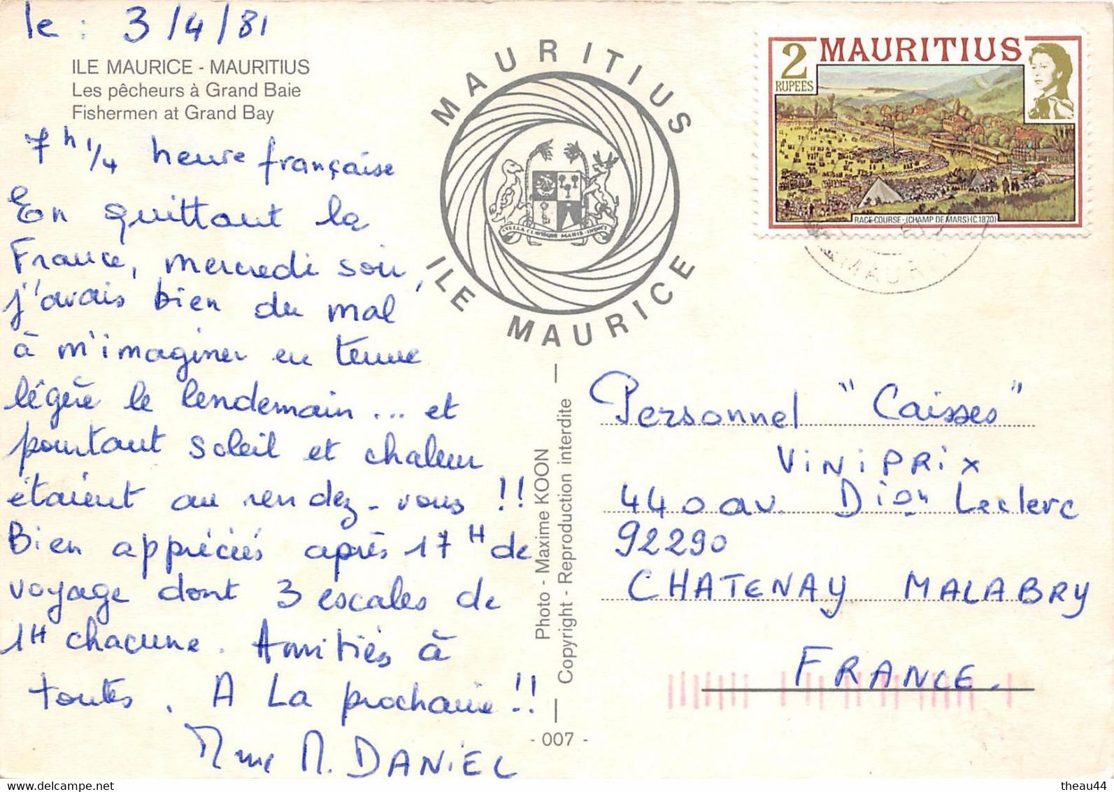 ¤¤  -  ILE-MAURICE  -  MAURITIUS   -  Lot De 4 Cartes Modernes        -  ¤¤ - Maurice