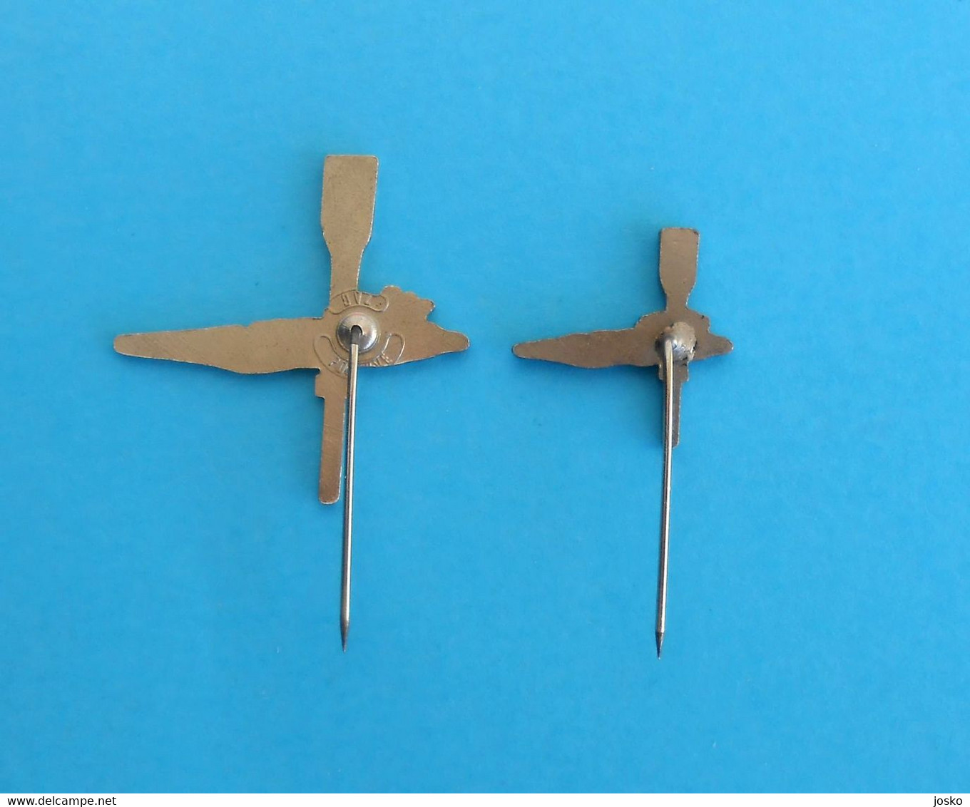 ROWING CLUB JELSA (Island Hvar) - Croatia Lot Of 2. Old Pins * Aviron Rudersport Rudern Rudernd Ruder Canottaggio - Canottaggio