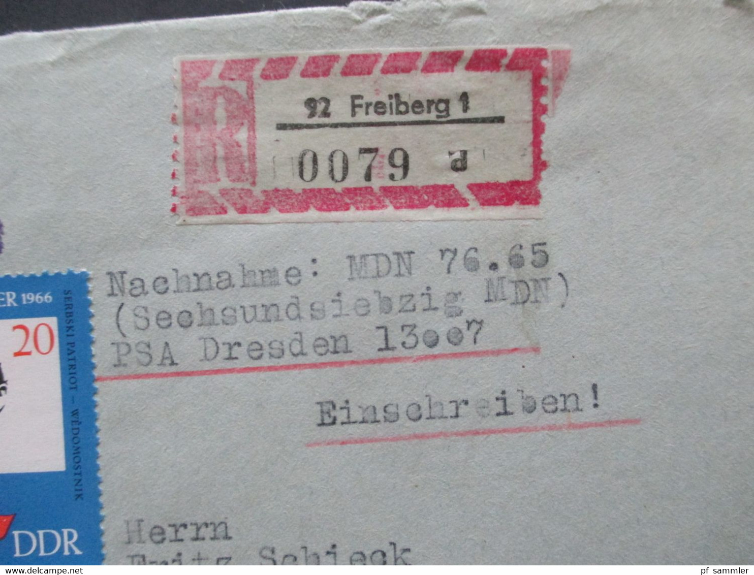 DDR 1960 / 70er Jahre Insgesamt 14 Belege / Nachnahme / Einschreiben! Schöne Frankaturen / Auch Einheiten! - Briefe U. Dokumente