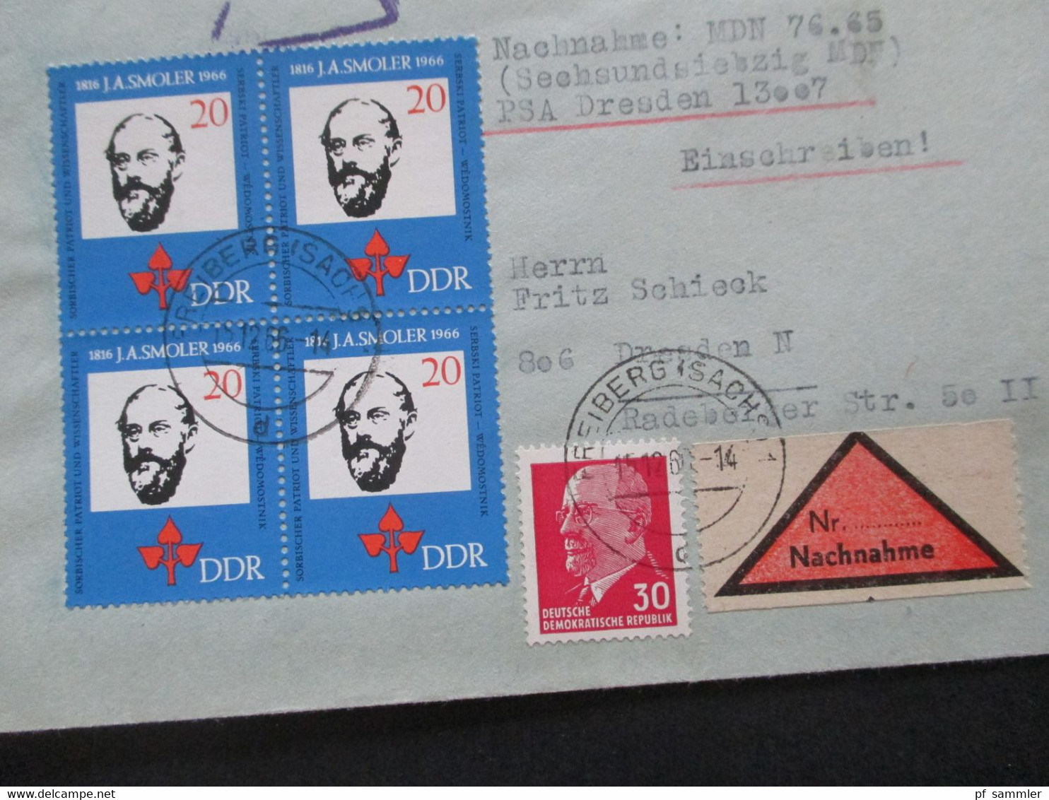 DDR 1960 / 70er Jahre Insgesamt 14 Belege / Nachnahme / Einschreiben! Schöne Frankaturen / Auch Einheiten! - Lettres & Documents
