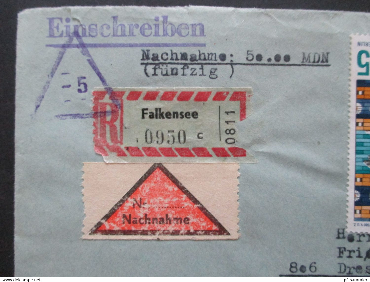 DDR 1960 / 70er Jahre insgesamt 14 Belege / Nachnahme / Einschreiben! Schöne Frankaturen / auch Einheiten!