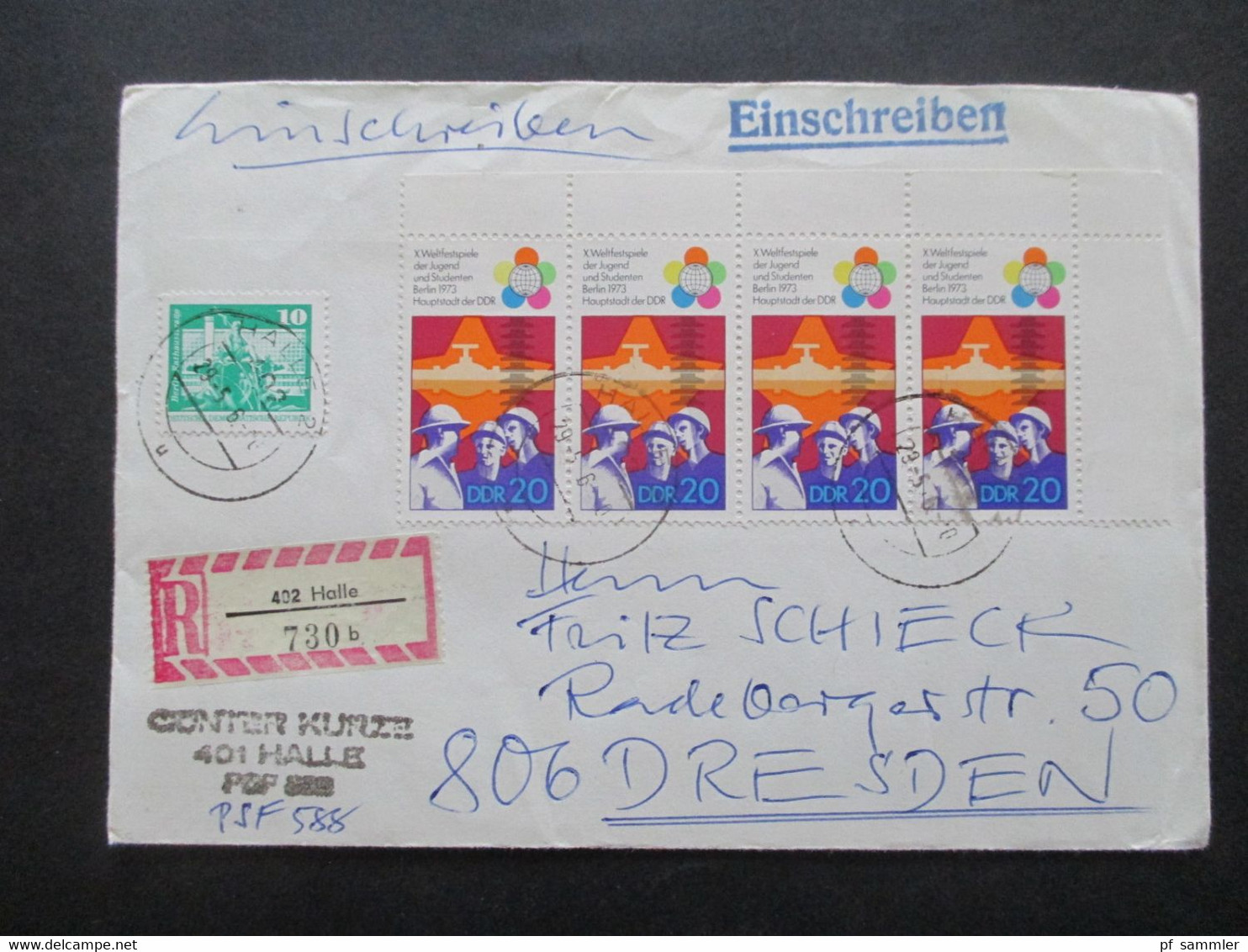 DDR 1970er Jahre insgesamt 28 Belege Wertbriefe / Einschreiben! Schöne Frankaturen / auch Einheiten! Stöberposten!