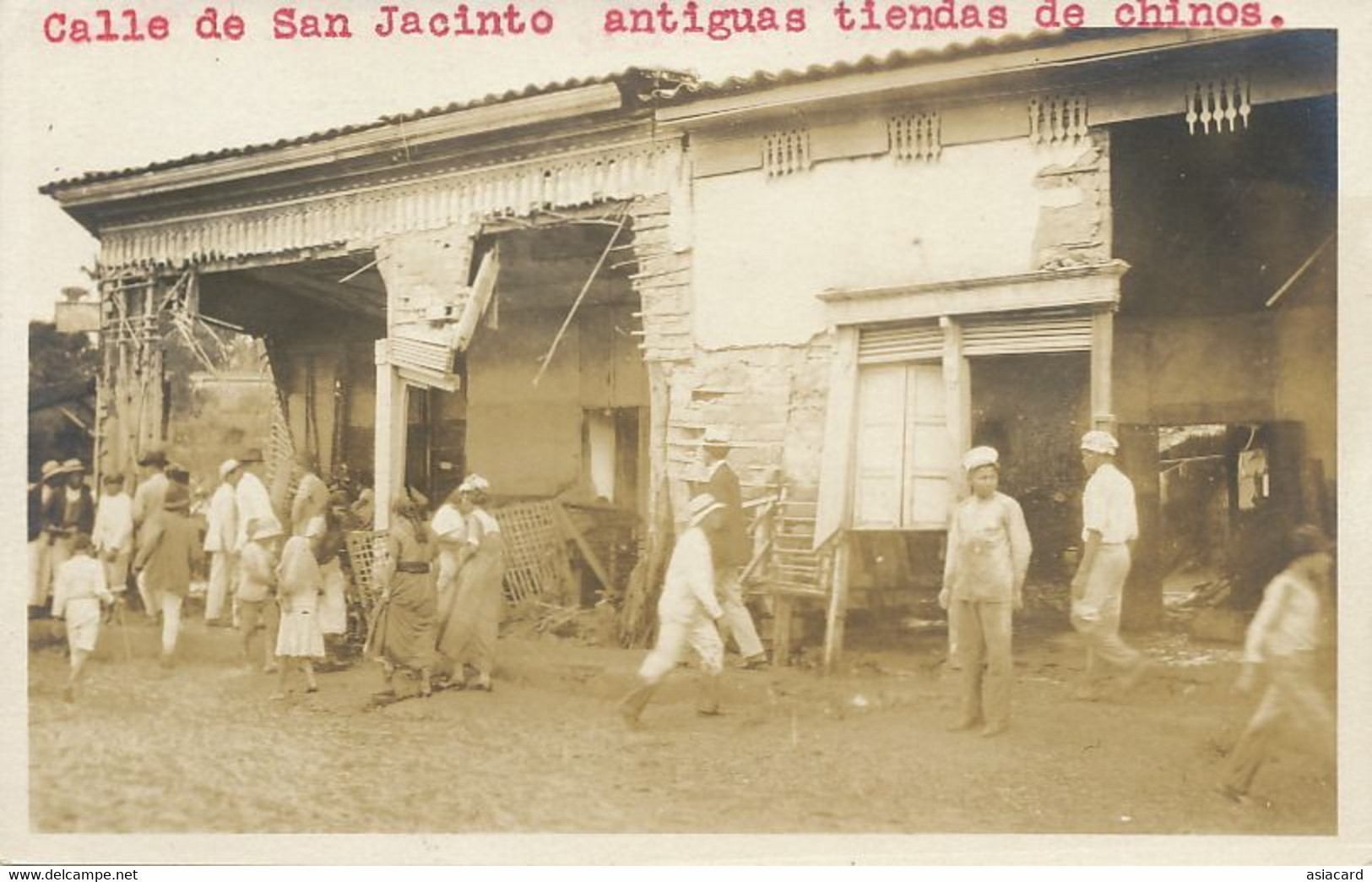 San Salvador Real Photo  Earthquake Or Flood Calle De San Jacinto Chinese Stores Collapsed . - El Salvador