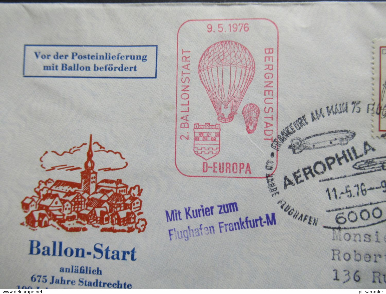 Europa etwas AW Ballonpost Sonderbelege / SST Ballon Poste Le Mongolfier 1957 -83 insgesamt 17 Belege!! Schmuckumschläge