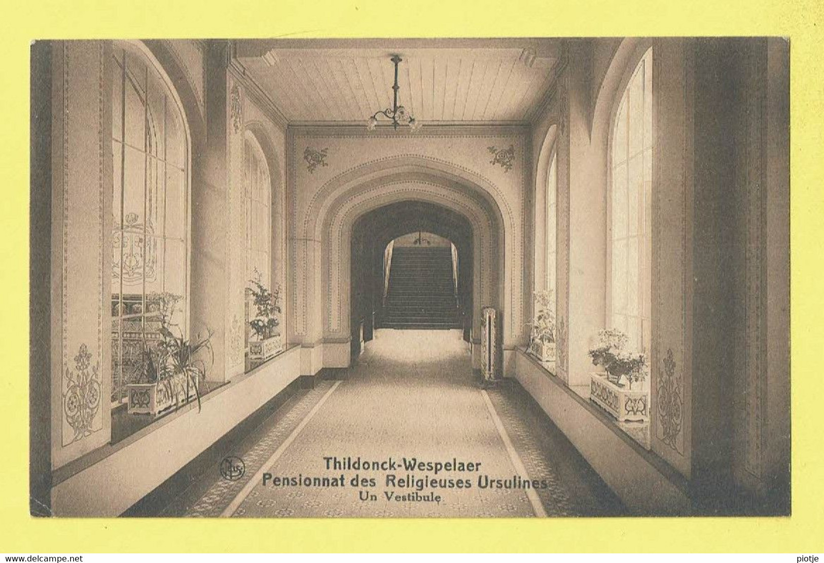 * Tildonk - Thildonck (Haacht - Brabant) * (Nels, Ern Thill) Pensionnat Ursulines Wespelaer, Vestibule, Dortoir, Rare - Haacht