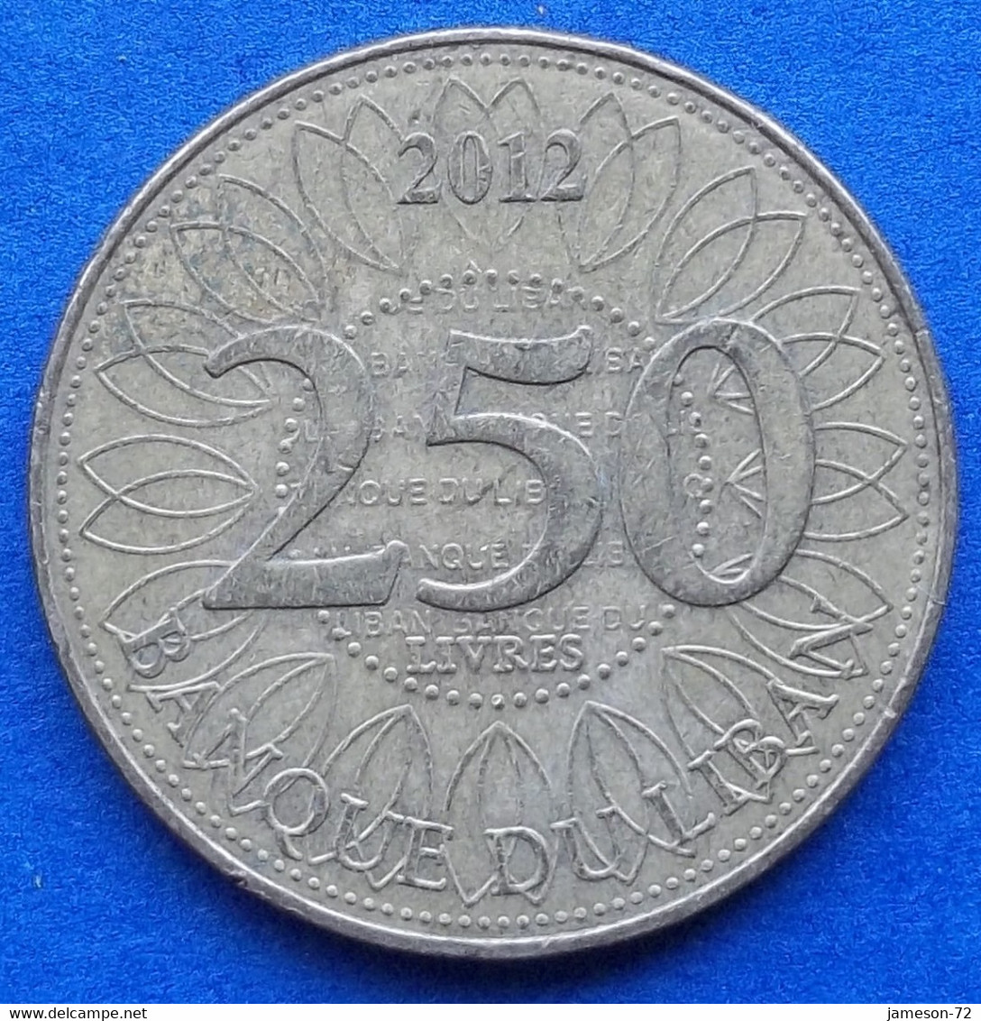 LEBANON - 250 Livres 2012 KM# 36 Independent Republic - Edelweiss Coins - Libano