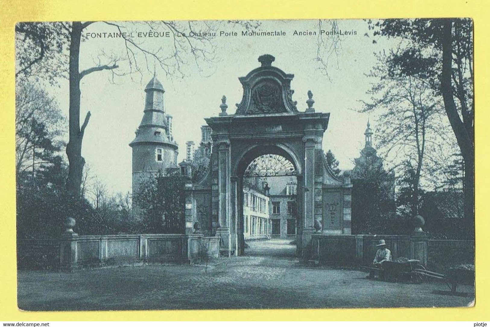 * Fontaine L'Eveque (Hainaut - La Wallonie) * (SBP, Nr 23) Le Chateau Porte Monumentale, Ancien Pont Levis, Old - Fontaine-l'Eveque