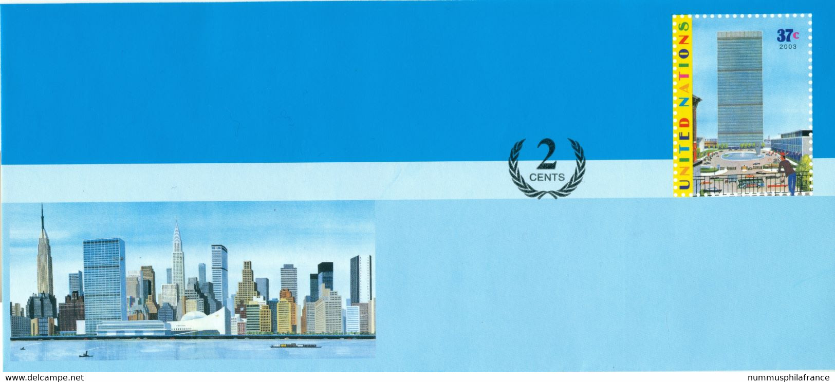 Nations Unies New York  2006 - Entier Postal 39 Centimes - Covers & Documents